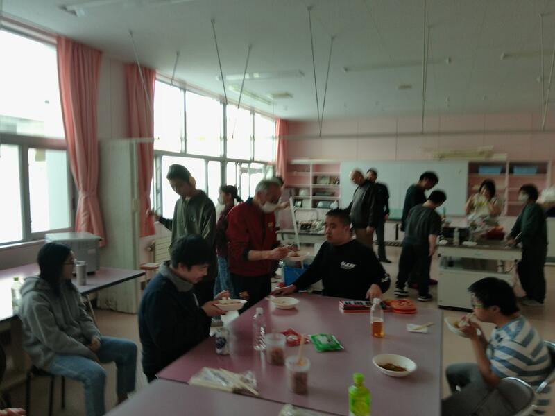 たこ焼きパーティーの様子